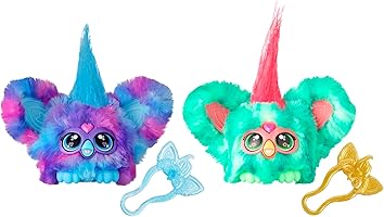 Furby Furblets 2-Pack, Mini Friends Luv-Lee & Mello-Nee, 45+ Sounds Each, Music & Furbish Phrases, Electronic Plush...