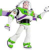 Disney Store Official Buzz Lightyear Interactive Talking Action Figure from Toy Story, Features 10+ English Phrases,...