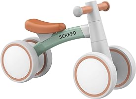 SEREED Baby Balance Bike for 1 Year Old Boys Girls 12-24 Month Toddler Balance Bike, 4 Wheels Toddler First Bike, First...