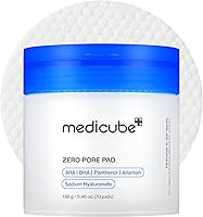 Medicube Zero Pore Pads 2.0, Dual-Textured Facial Toner Pads for Exfoliation and Pore Care with 4.5% AHA Lactic Acid &...